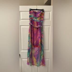 Charlie Jade Colorful Strapless Dress